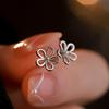 Flower Stud Earrings Female Niche Design Sense Simple Mini Ear Hole Small Flower Earrings