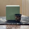 Black Gold Glaze Ceramic Tea Cup Cloisonne Enamel Master Cup Chinese Kung Fu Tea Personal Tasting Cup for Home Tea Lover Gift