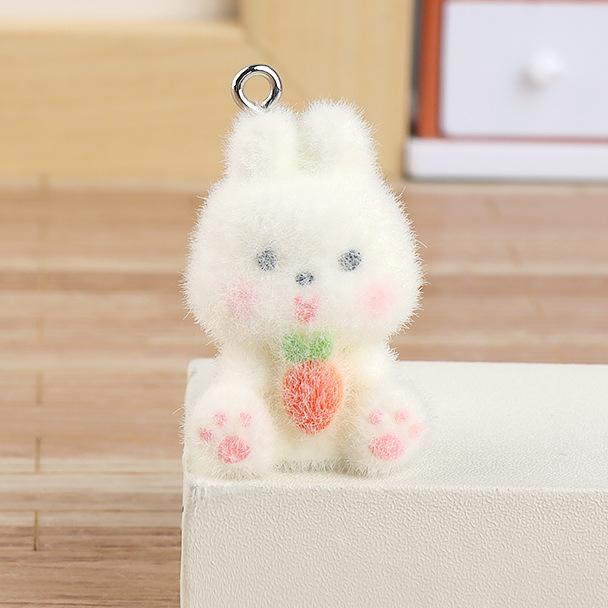 Флокированные Зодиакальные Животные Друзья Креативное DIY Украшение для Сумок Брелоков Домашний Декор Милый Плюшевый Шарм Украшение Подарок