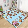 1Pc Curious George Party Carpet Rug Customizable Soft Washable Antislip Home Living Room Sofa Mats Personalized Rug 0917216
