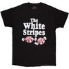 Унисекс Взрослая футболка The White Stripes Мятного цвета