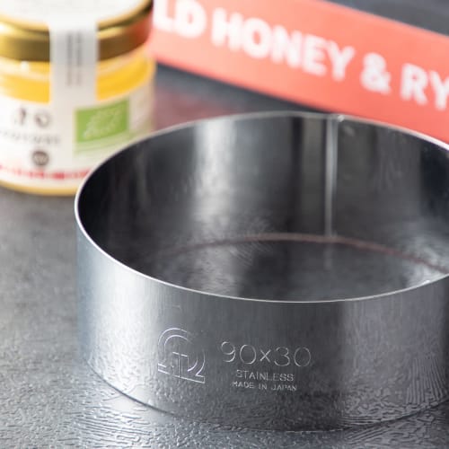 Endo Shoji Commercial-Grade Circle Ring, Round, 75 X H30mm, 18-0 Stainless Steel, Made In Japan, WSL08031