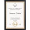 Serwrsw Lightweight A4 Certificate Frame, Photo Frame, Poster Frame, 29.7x21cm, for Certificates, Photos, and Posters, Black