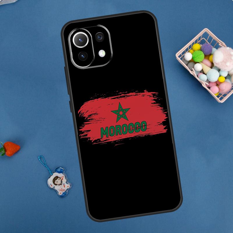 Morocco Map Flag Case For Xiaomi 13 14 15 Ultra 11T 12T 13T 14T Pro POCO X7 Pro X3 X5 X6 M6 F5 F6 Pro Cover