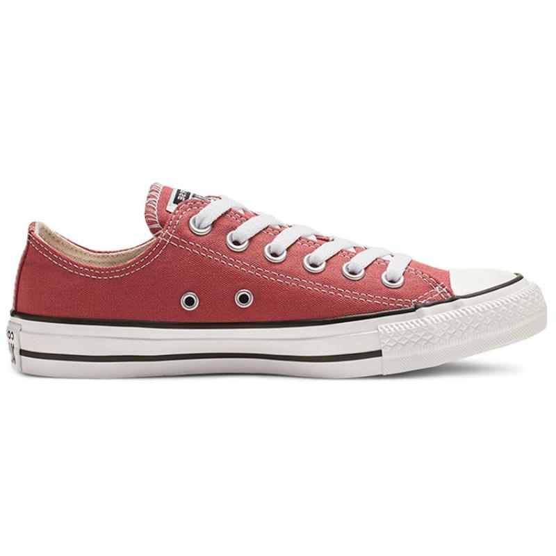Converse Chuck Taylor All Star comfortable and versatile low-top canvas shoes unisex red and white