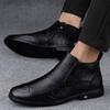 2024 Новые мужские формальные ботинки, роскошные брендовые деловые мужские туфли, высокие зимние ботинки, мужская обувь из крокодиловой кожи, нескользящие ботильоны
