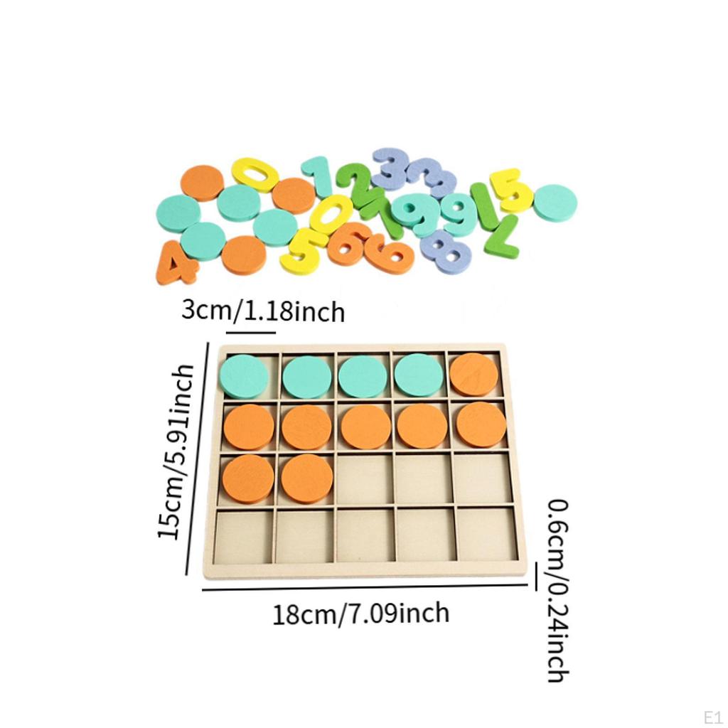 Деревянная математическая игрушка Развивающие подарки Обучение счету Манипулятивные материалы Сложение и