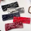 European & American Paisley Knot Cotton Headband - Elastic, Sweat-Absorbent Yoga & Sports Hairband for Women