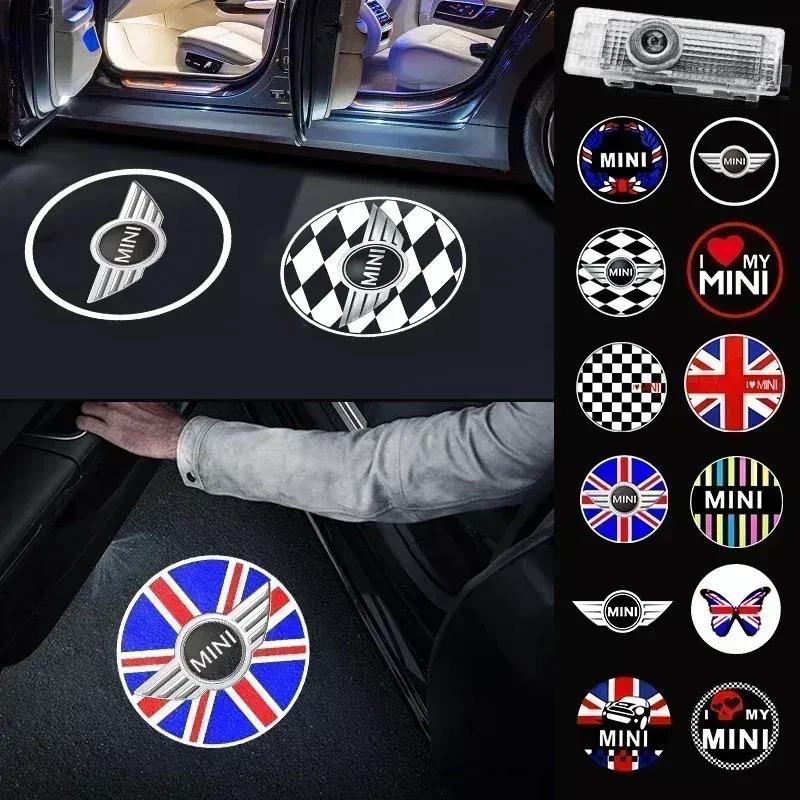 -2 шт. Для BMW MINI Cooper One S JCW R56 R55 R53 F55 F56 R57 R60 Автомобильные Дверные Лампы Приветствия HD LED Лазерный Проектор Освещение Аксессуары