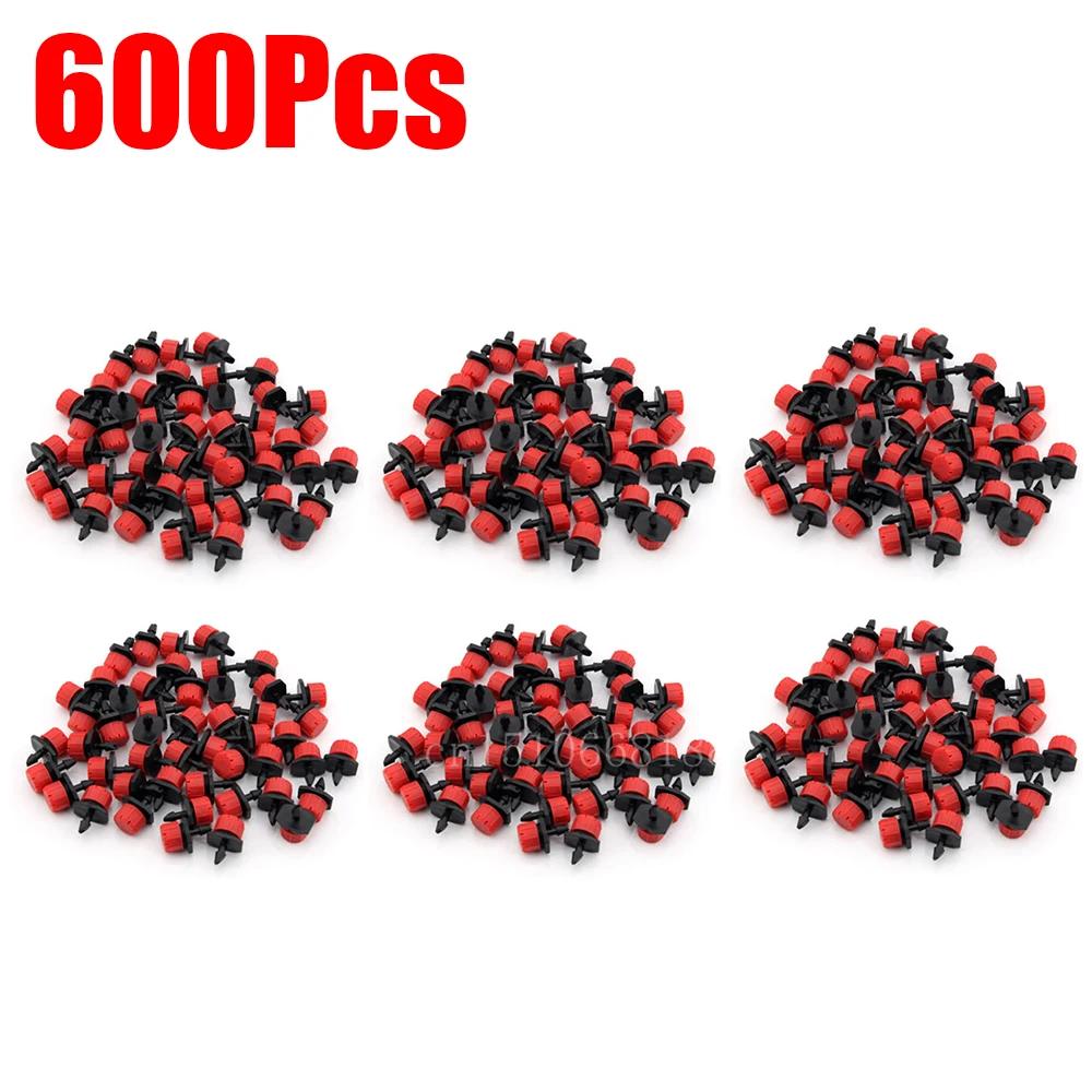 100-1000Pcs Irrigation Drippers Sprinklers Adjustable Water Dropper Head Sprinkler Flow Head Garden Watering Irrigation System