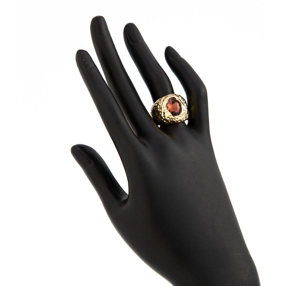 Exaggerate Colored Crystal Rings Gold Metal Open Ring Adjustable Rhinestone Rings Daily