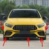For Mercedes-Benz A-Class W177 A45 AMG 2019-2021 Front Bumper Lip Spoiler Kit Plastic ABS Protective Trim Cover Car Accessories