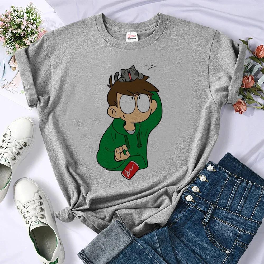 Футболка Eddsworld женская мем Ретро вечеринка долька аниме футболка Ретро сцена Психоделический кавайи jojifuku