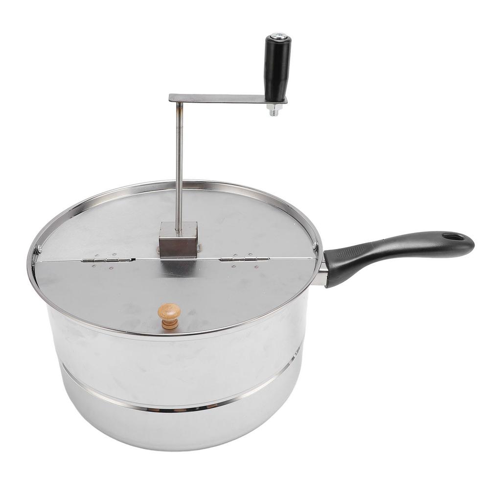 Попкорн-мейкер для плиты из нержавеющей стали, попкорница с ручкой для газа, электрического нагрева