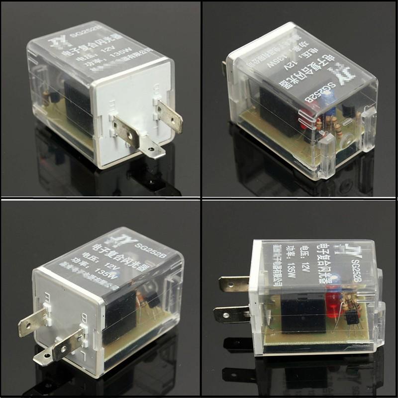12V 135W 3-контактное автомобильное реле-мигалка поворотников, светодиодный сигнал, реле контроля скорости
