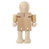 Handicraft Toy DIY White Blank Wooden Robot Doll Graffiti Handicraft Toy Toddlers Child
