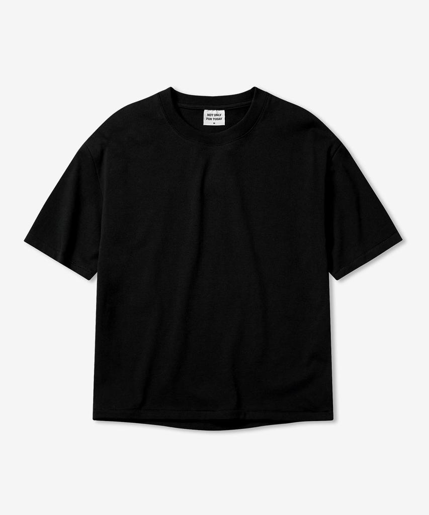 NOT ONLY FOR TODAY Yarr Crop Short Sleeve T-Shirt [Black]
