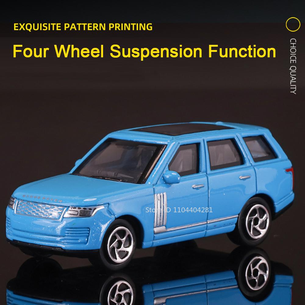 1:64 Range Rover 50-летний юбилей Литая модель из сплава Игрушечная машина Колеса скользят вперед Металлический кузов Резиновые шины Автомобиль Рождественский подарок