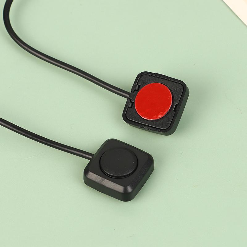 1 шт., кнопка мгновенного включения/выключения, черный пластик, 12 В, 24 В, кнопка автомобильной сигнализации, фонарик для поверхностного монтажа, мини-кнопочный переключатель