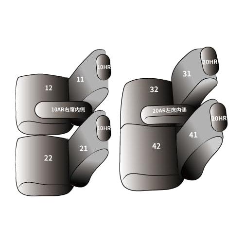 Seatflex Seat Cover All Seats Fit Nissan NV100 Clipper DR17W, Suzuki Every Wagon DA17W, Mazda Scrum Wagon DG17W, Mitsubishi Town Box DS17W Air Premium