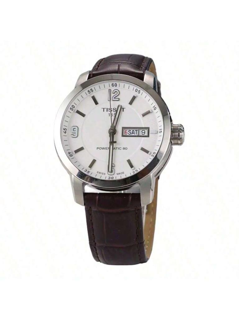 Tissot Мужские автоматические механические стрелочные часы с кожаным ремешком T055.430.16.017.00