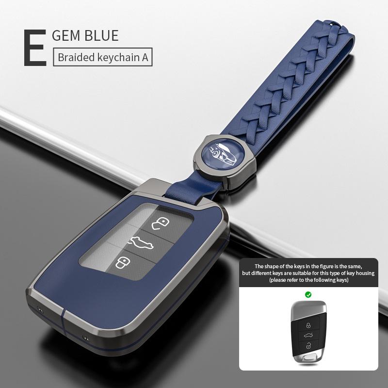 Volkswagen Key Case for Magotan, Passat CC, Tiguan L, Teramont X, Lavida, Magotan B8 - Car Key Shell with Buckle
