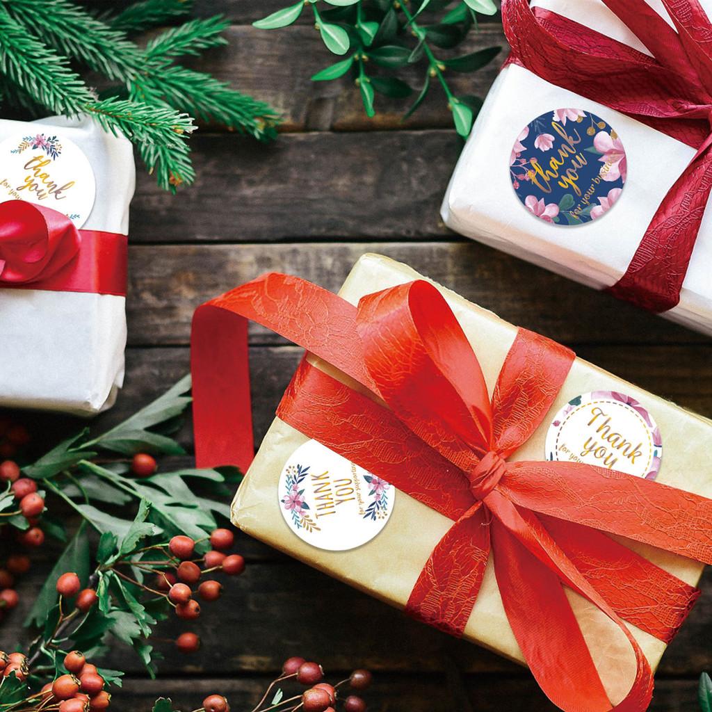 You Xh016 Thank Round Hot Stamped Figurine 15 Inch Envelope Gift Seal Stickers With Adhesive Backing