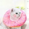Adjustable Cat Recovery Collar Donuts Cat Elizabethan Collar Pet Dog Neck Cone Recovery Collar for Anti-Bite Lick Surgery