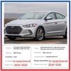 Наружная дверная ручка из углеродного волокна, чехол для Hyundai Elantra Avante AD 2016 2017 2018, хромированная черная отделка, автомобильные аксессуары
