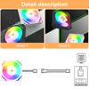 90mm ARGB LED PWM Cooling Fan Desktop CPU Air Cooler Quiet Operate For PC Case 9CM 9025 Fan