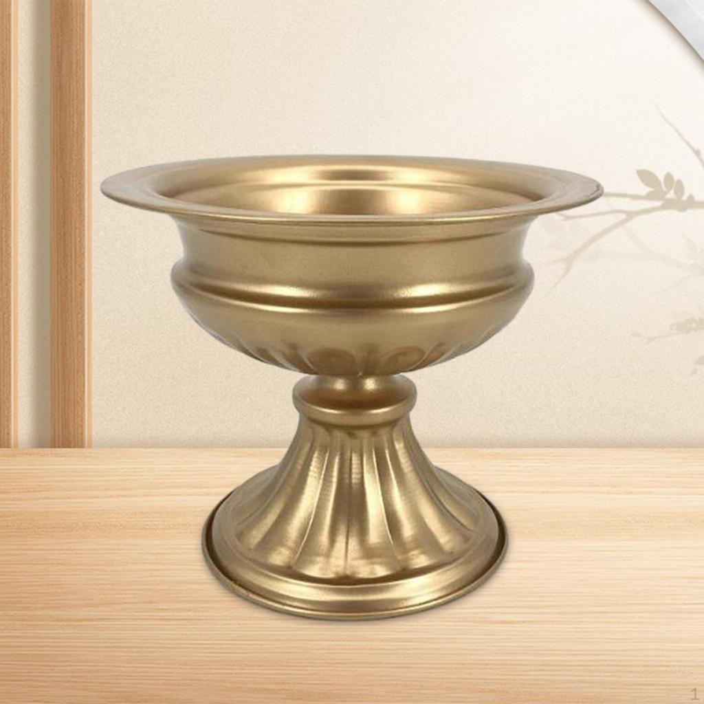 Ваза для цветочной композиции Металлический горшок Европейский стиль Контейнер-коллекция для праздников Стол