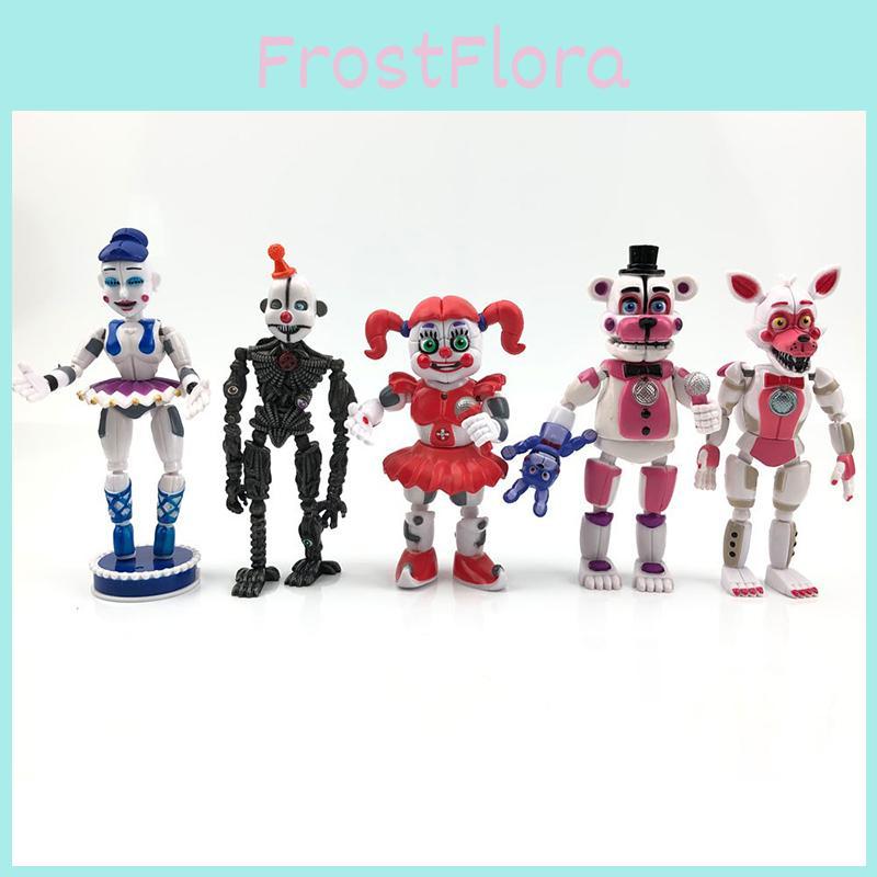 Набор светящихся фигурок Five Nights At Freddys с пятью уникальными ПВХ миниатюрами для детских подарков и коллекции