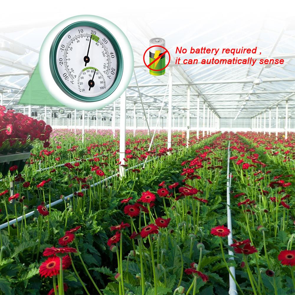 2 в 1 термометр гигрометр из нержавеющей стали настенный автоматический термометр для домашнего офиса измеритель температуры и влажности