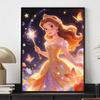 Disney themed diamond painting kit magical princess for beginners and craft lovers home decor