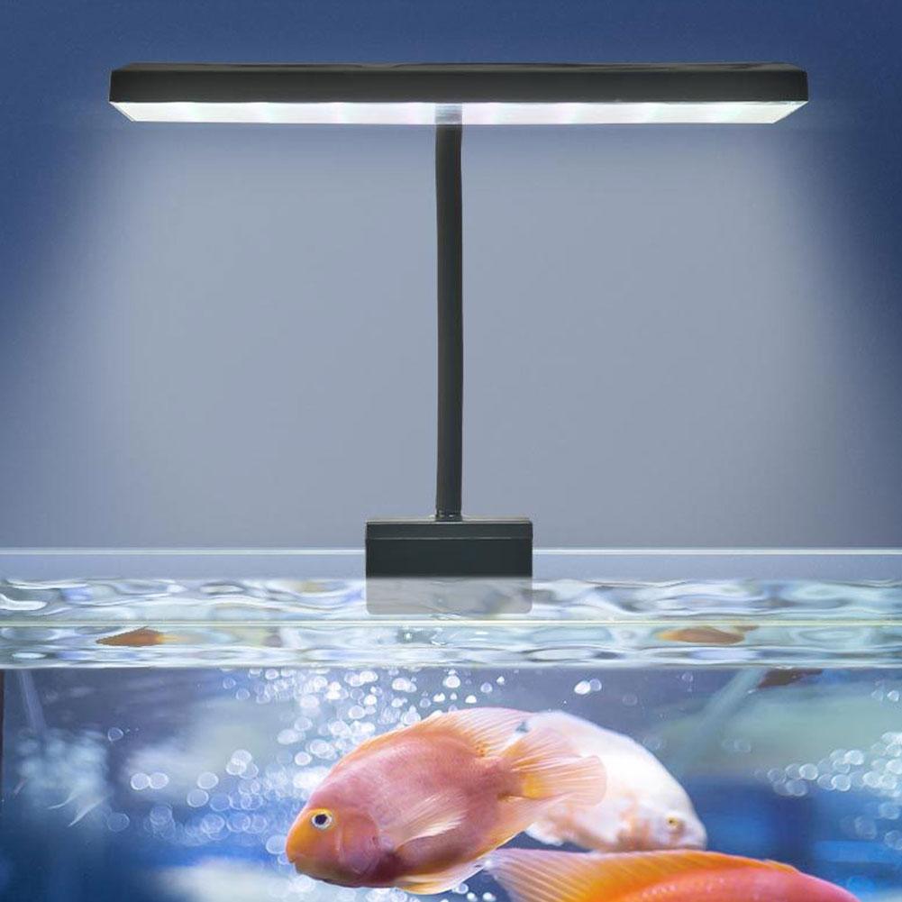USB Aquarium LED Planted Tank Light Clip-on 6-Row LED Aquascaping Lamp for Nano Fish Planted Tank Aquariums Accessories