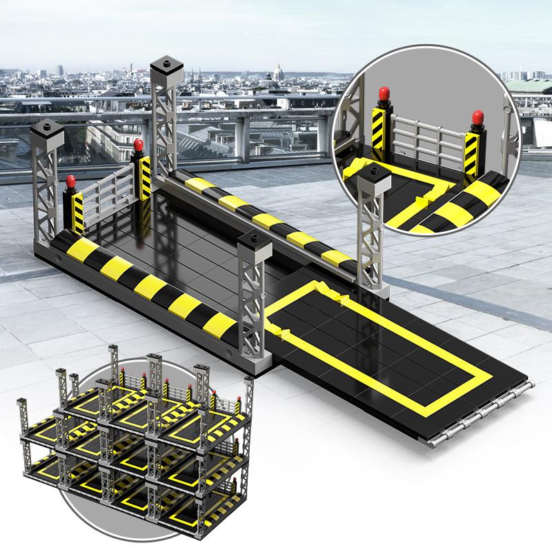 Конструктор Парковка Сборная Игрушка DIY Гараж для Машин Стенд для Демонстрации Модель для Детей Взрослых Подарок Коллекция