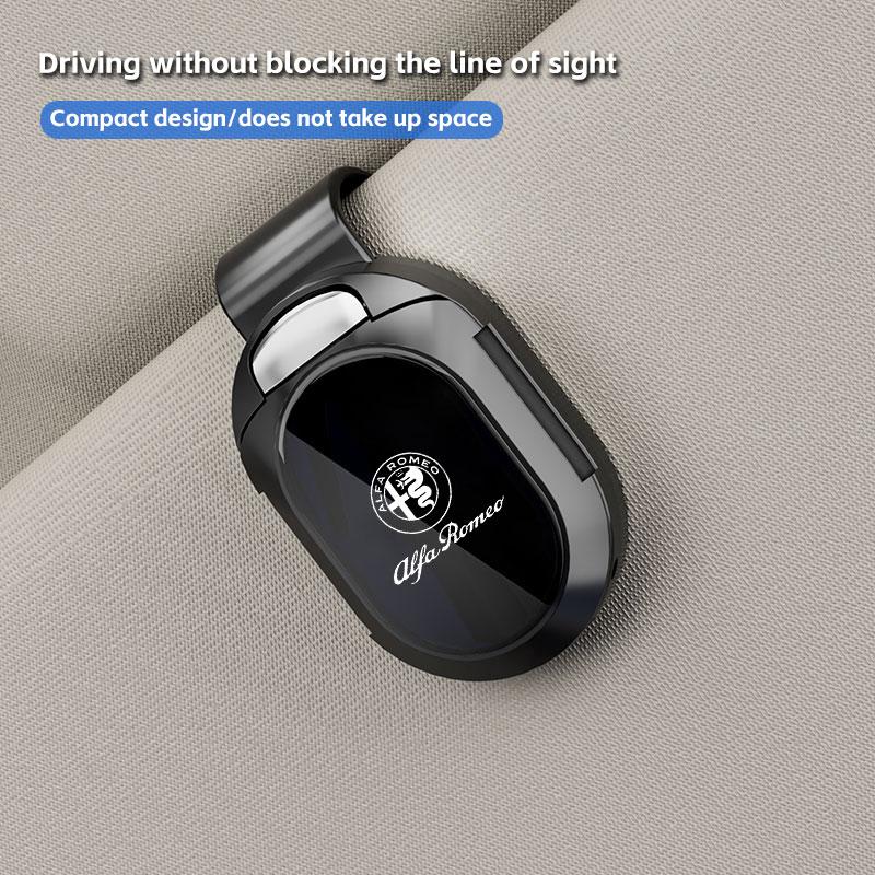 AAACN1 Car Sunglasses Clip Sun Visor Glasses Holder Card Ticket Storage For Alfa Romeo giulietta 159 mito giulia stelvio 147 Accessorie