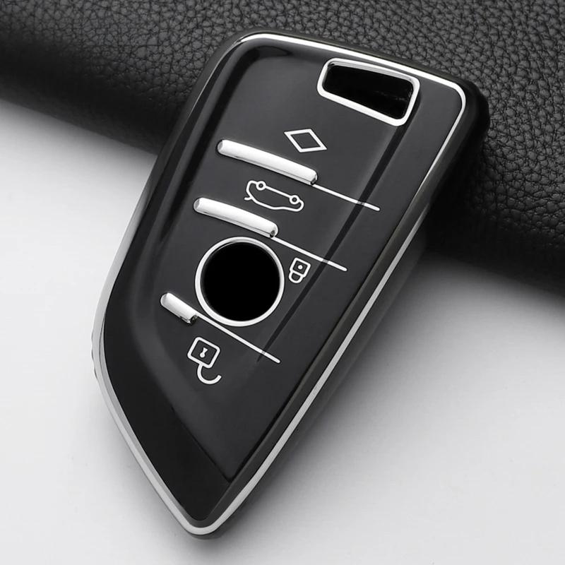 Чехол-брелок из ТПУ для автомобильного ключа для Bmw F20 F30 F31 F34 F32 F36 G20 G30 F10 F11 F07 G11 X1 X3 F25 X4 F26 X5 F15 X6 F16 X7 I3 M3 M4 M6