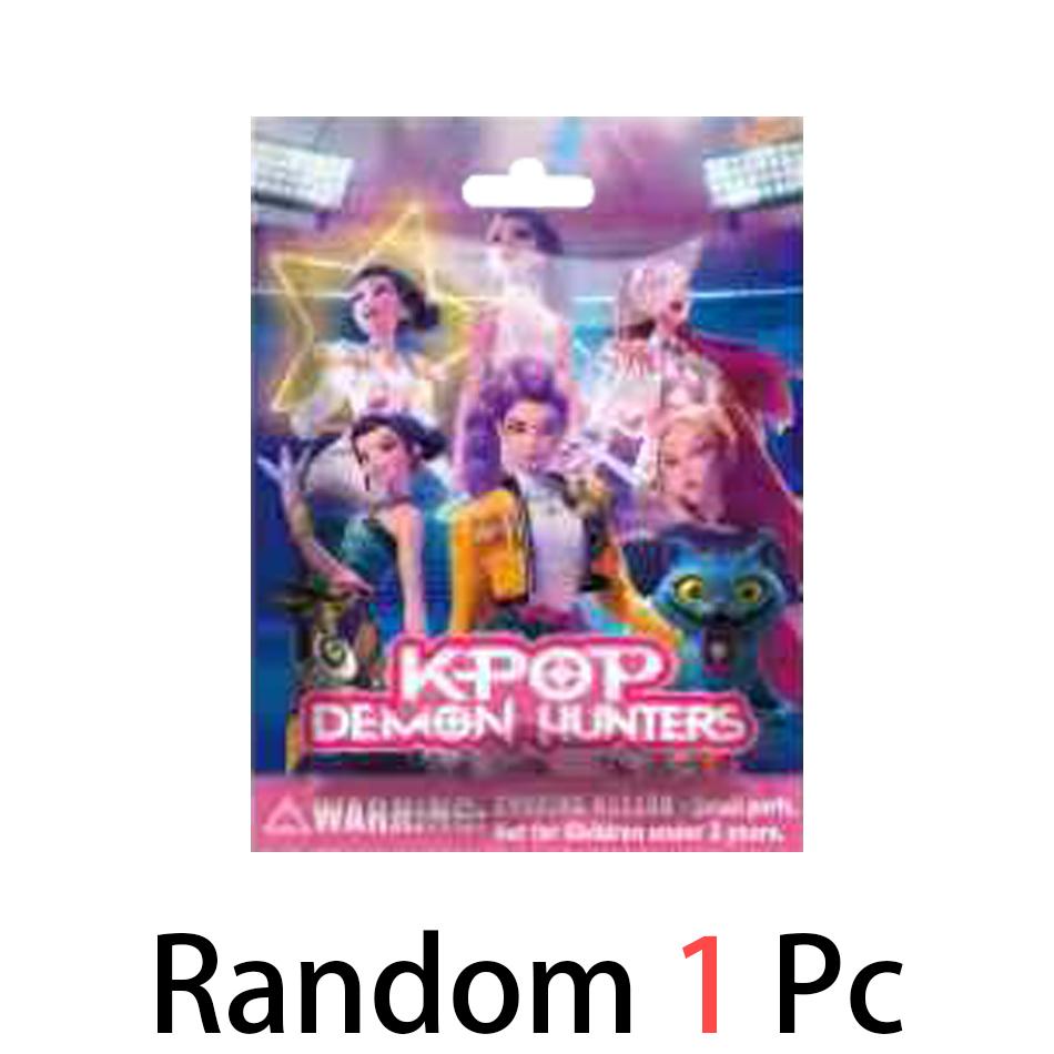 Аниме 24 шт. Kpop Охотники на демонов коробка Охотники на демонов Руми Мира Зои Тигр Игрушка Украшение для стола Статуэтки Орнамент Детские Рождественские Подарки