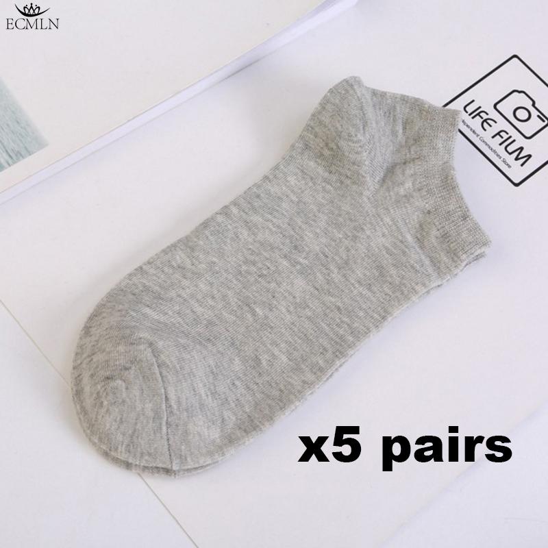 5 пар женских белых и черных носков до щиколотки, женские носки, дышащие спортивные носки, однотонные носки-лодочки, удобные полиэстеровые носки