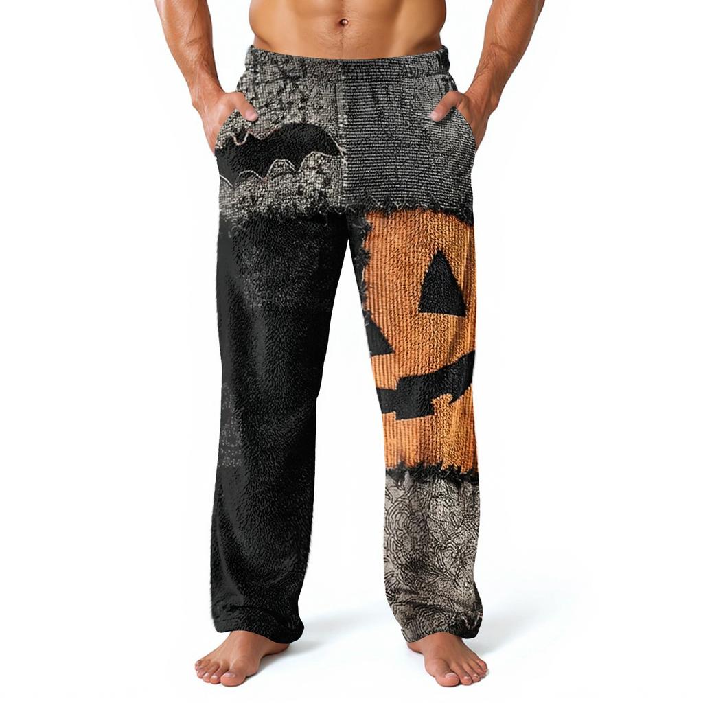 Men's Allover Printed Home Pants Sleeping Pajama Pants Long Pants Pajama Pants
