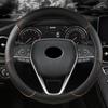 Car Steering Wheel Cover Leather 38cm for Toyota Corolla Fortuner Sequoia Auris Avensis YARIS Vios Celica 86 Rav4 4Runner C-HR