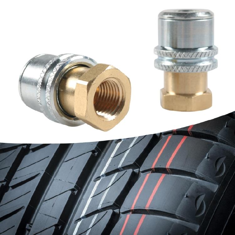 Металлический адаптер для накачки шин с фиксатором, насадка для компрессора