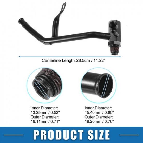 Engine Heater Hose Assembly No.E8TZ18B402C for Ford Bronco 1985-1994 Metal Black