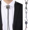 Vintage Bolo Tie for Women Men Collar Pendant Necktie Western Cowboy Necklace Bolo Tie Country Concert Rodeos Neckwear