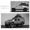 1/24 Tesla Cybertruck Кемпинговый автофургон из литого сплава Игрушечная модель автомобиля Звук и свет Детские игрушки Коллекционные предметы Подарок на день рождения