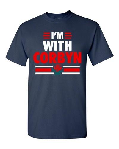 I'm With Corbyn Politician Campaign Support DT Adult T-Shirt Tee Unisex T-Shirt