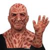 Маска и перчатки Фредди Ужасающее Лицо Призрака - Пародия на «Кошмар на улице Вязов» для Хэллоуинской вечеринки