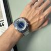 New Dynamic Sparkling Fireworks Dial Quartz Watch Solid Stainless Steel Strap Fashion Watch Available in Red Blue and Green
