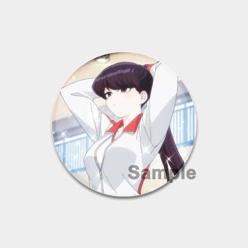 58 мм аниме «Коми может T общаться», булавка с отворотом, значок для косплея с героями мультфильмов, креативные подарки, броши Gujian Одноклассники, милые булавки для рюкзаков